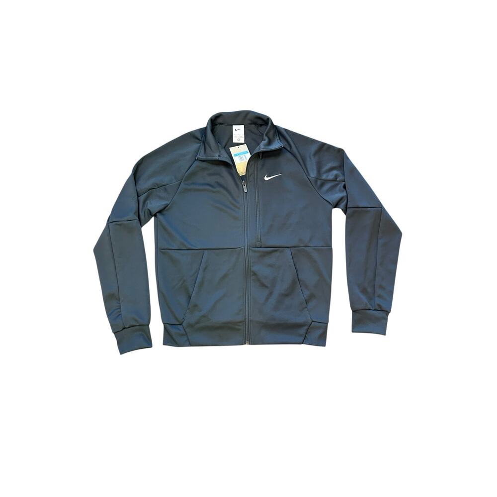 Nike Men’s Grey Golf Full Zip Chest Swoosh Size Medium